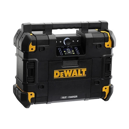 DEWALT DWST1-81078-QW Portable Digital AM/FM Radio with LED, Black/Yellow, Rotary (Yellow)