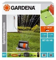 Gardena OS 140 Pulse Water Sprinkler, 140 m² (Gray)