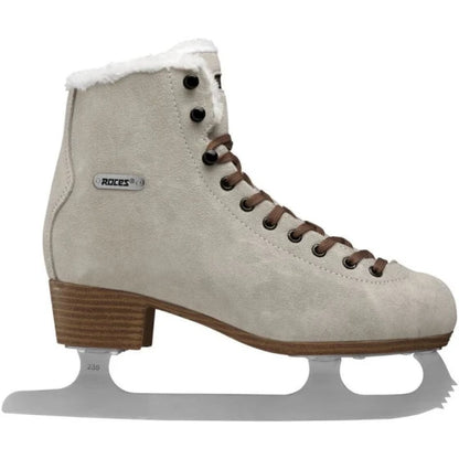 ROCES Suede Eco Fur Ice Skates (EU 38 / Suede Brown)