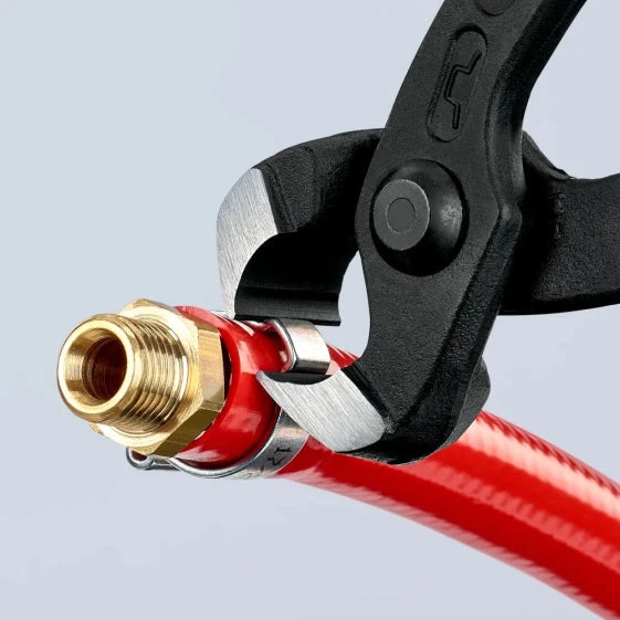 KNIPEX 10 98 I220 Ear Clamp Pliers 220 mm (Red) — view 4