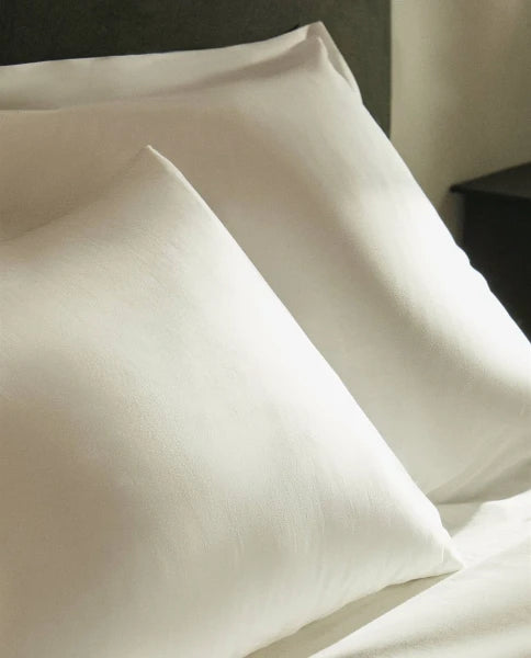 Zarahome Percale Pillowcase (200 Thread Count) (50 x 75 cm / White)