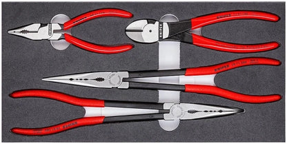 KNIPEX 00 20 01 V16 Pliers Set, Red, 335 x 33 x 165 mm, 850 g (335 x 33 x 165 mm / Red)