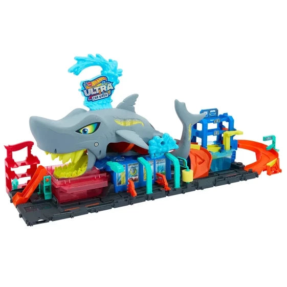 Hot Wheels City Ultra Shark Car Wash (Multicolor)