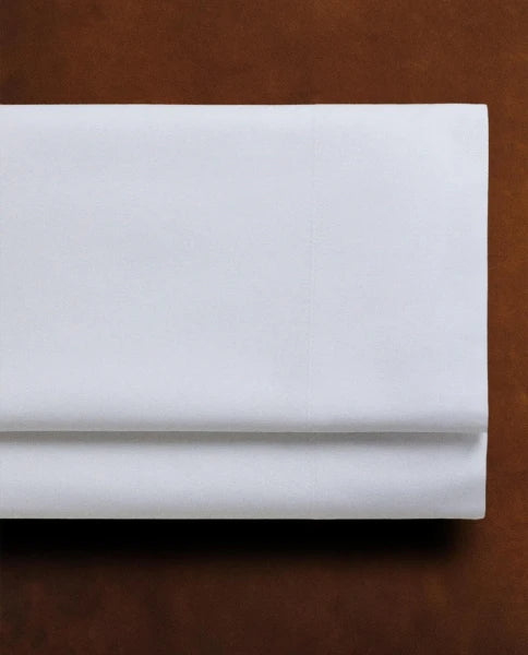 Zarahome Percale Cotton Flat Sheet (200 Thread Count) (160 x 280 cm / White) — view 2