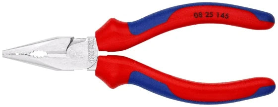 KNIPEX 08 25 145 Needle-nose pliers, steel, plastic, blue/red, 14.5 cm, 145 g (Blue) — view 2