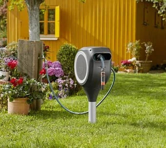 Gardena Deutschland GmbH Gardena RollUp Ground-standing Reel Automatic 0–360° 20 m Black/Grey (Gray) — view 9