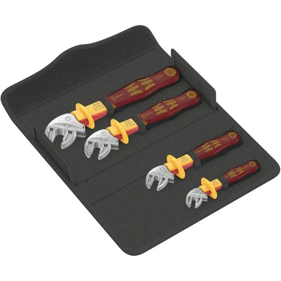 Wera 6004 Joker VDE insulated open-end wrench set, 4-piece (Orange; Yellow) — view 4
