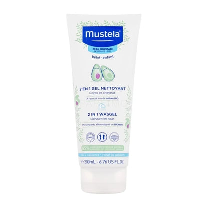 Mustela 2-in-1 Baby Body and Hair Cleansing Gel (200 ml) — view 2