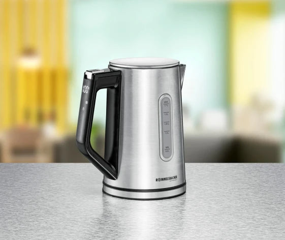 ROMMELSBACHER WK 3000 Electric Kettle 1.7 L 3000 W Black Stainless Steel Adjustable Thermostat Water Level Indicator — view 3