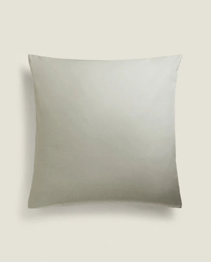 Zarahome Cotton Percale Pillowcase (200 Thread Count) (45 x 155 cm / Green) — view 7