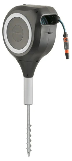 Gardena Deutschland GmbH Gardena RollUp Ground-standing Reel Automatic 0–360° 20 m Black/Grey (Gray) — view 6