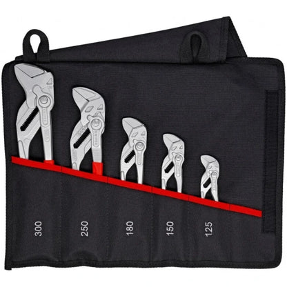 Knipex 00 19 55 S4 5-piece pliers wrench set in roll-up pouch (340 x 380 x 5 mm / Red) — view 3