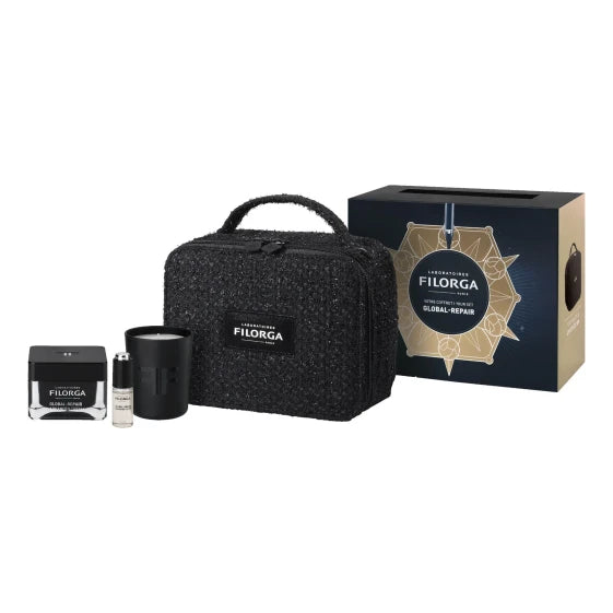 Filorga Global-Repair Anti-Aging Set (50 ml cream, 30 ml elixir, 4 ml lip/eye cream, bag)
