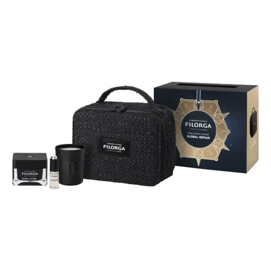 Filorga Global-Repair Anti-Aging Set (50 ml cream, 30 ml elixir, 4 ml lip/eye cream, bag)