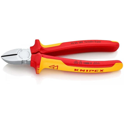KNIPEX Diagonal Cutters 180 mm VDE (Orange; Red)