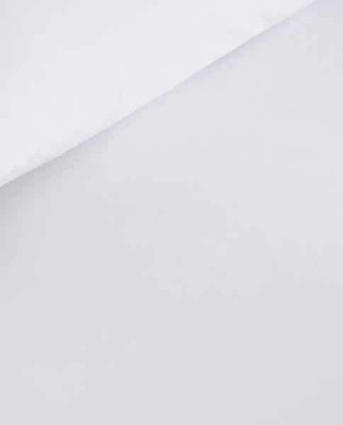 Zarahome Percale Cotton Flat Sheet (200 Thread Count) (160 x 280 cm / White) — view 5