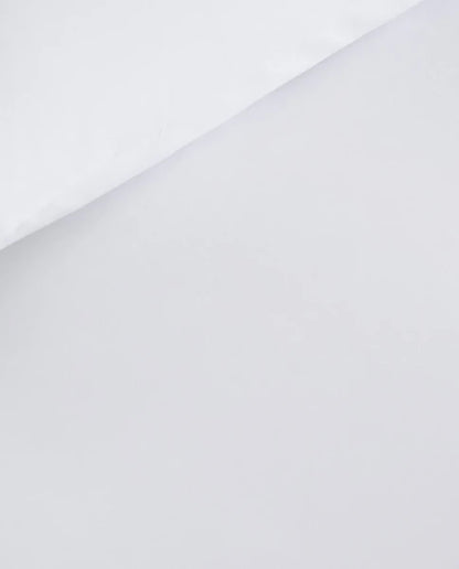 Zarahome Percale Cotton Flat Sheet (200 Thread Count) (160 x 280 cm / White) — view 5