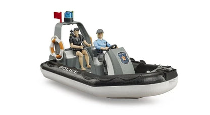 Bruder Promising Police Car with Boat (Black) — view 4