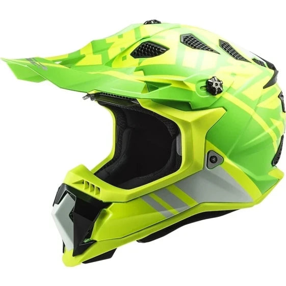 LS2 MX700 Subverter Evo GAMMAX Cross Enduro Motorcycle Helmet Yellow Fluo Green (XL)