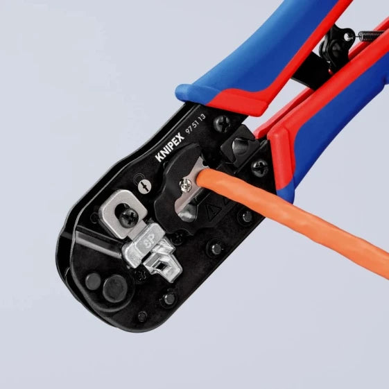 KNIPEX 97 51 13 Crimping Pliers (Red) — view 6