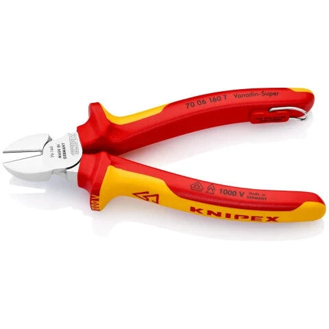 KNIPEX 70 06 160 T VDE Diagonal Cutter (Yellow) — view 2