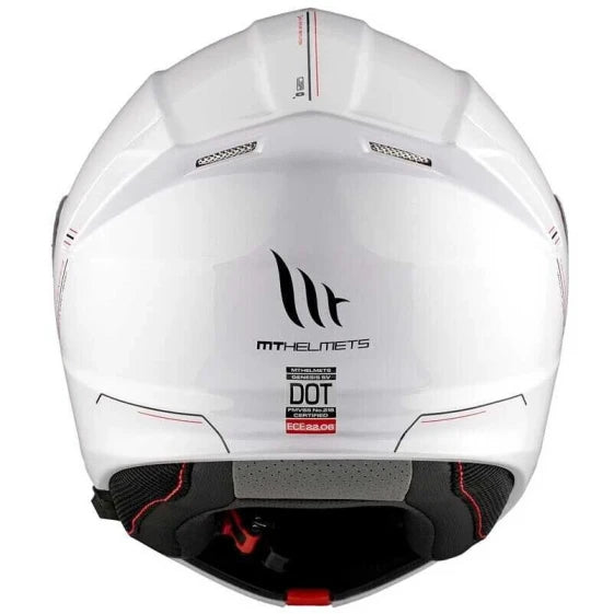 MT Helmets Genesis SV Modular Helmet (L / White) — view 5