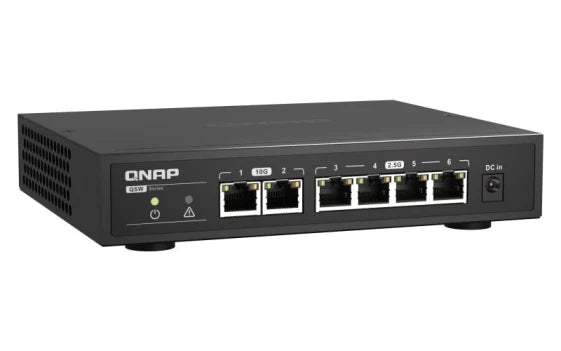Qnap Systems QNAP QSW-2104-2T Unmanaged 2.5G Ethernet (100/1000/2500) (Black) — view 7