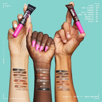 NYX Professional Makeup Thick It Stick It Brow Mascara - Auburn — view 4
