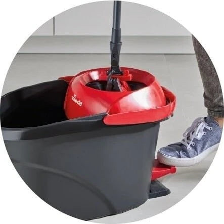 Vileda Turbo Ultramat Bucket and Mop Set (Black / Red) — view 7