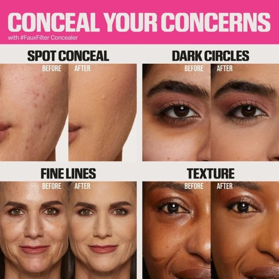 Huda Beauty Fauxfilter Luminous Matte Liquid Concealer 1.3 Marshmallow — view 2