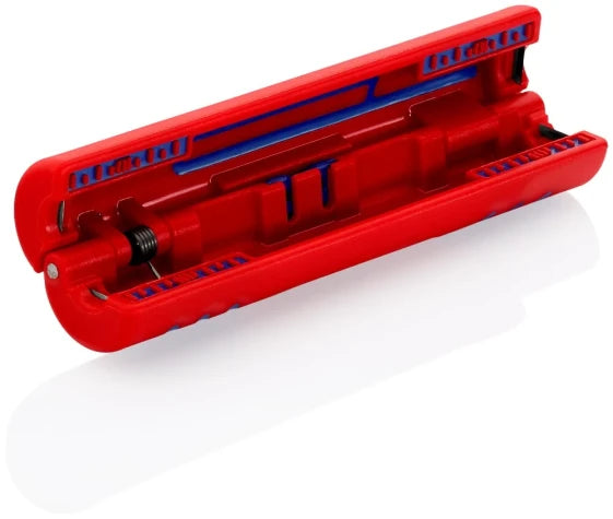 KNIPEX 16 60 100 SB Coaxial Stripper (Red) — view 2