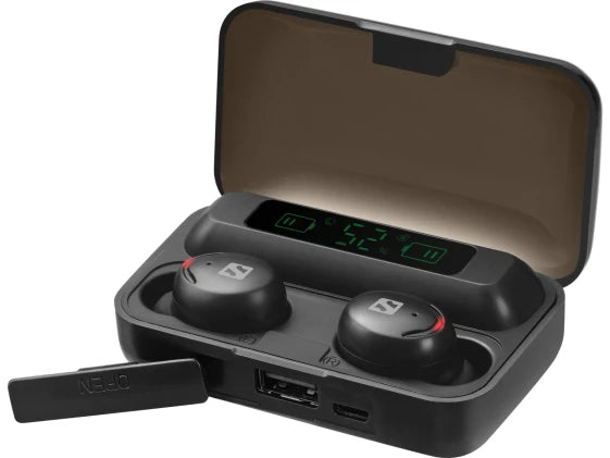 SANDBERG Bluetooth Earbuds and Power Bank (Black)