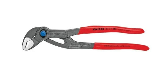 KNIPEX 87 21 250 Tongue-and-Groove Pliers, 25 cm, 5 cm, 4.6 cm, Chromium-Vanadium Steel, Red (Red)