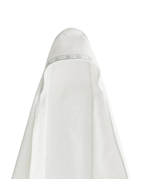 Zarahome Hooded Baby Towel with Elephants (70 x 140 cm / White) — view 8