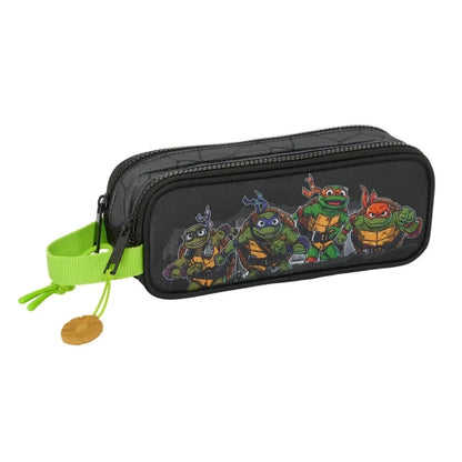 Double Pencil Case Teenage Mutant Ninja Turtles Black/Grey 21 x 8 x 6 cm (Multicolor) — view 3