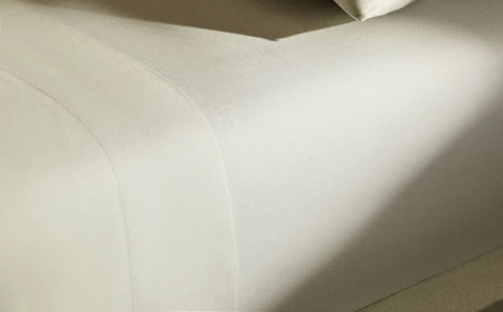 Zarahome Percale Fitted Sheet, 30 cm High (200 Thread Count) (90 x 200 x 30 cm / White) — view 15