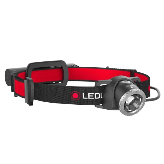 LED Lenser H8R Headband Flashlight, Black/Red, IPX4, -20 to 40 °C, LED, 1 lamp — view 3