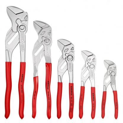 Knipex 00 19 55 S4 5-piece pliers wrench set in roll-up pouch (340 x 380 x 5 mm / Red) — view 4