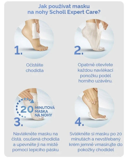 Scholl Nourishing Foot Mask with Macadamia Oil, Expert Care, 1 Pair — view 2