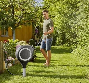 Gardena Deutschland GmbH Gardena RollUp Ground-standing Reel Automatic 0–360° 20 m Black/Grey (Gray) — view 7