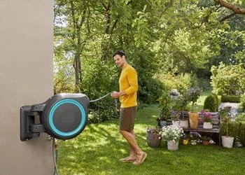 Gardena 18625-20 Wall-mounted Automatic Reel Black/Blue 30 m (Blue) — view 4