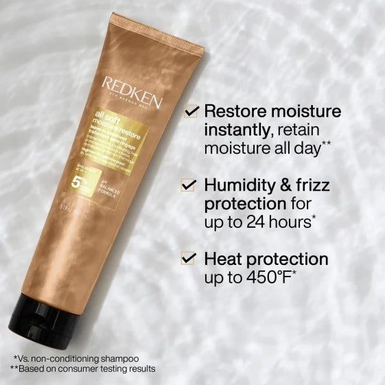 Redken All Soft Moisturizing Treatment for Dry, Brittle Hair 150 ml (150 ml) — view 3