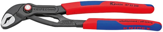 Knipex 87 22 250 Cobra QuickSet 250 mm plumbing pliers (Blue)