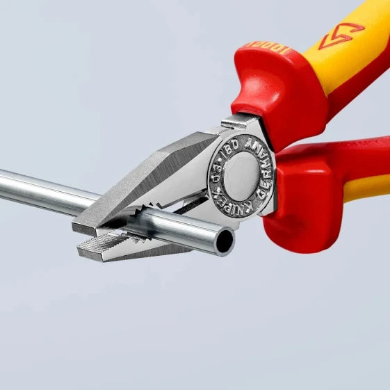 KNIPEX 03 06 160 Lineman's Pliers 16 cm, 1.6 cm, Steel, Plastic, Red/Orange (Orange; Red) — view 6