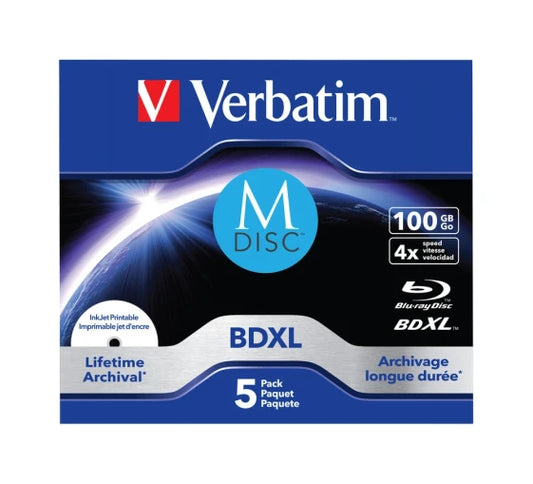 Verbatim 43834 - 100 GB - BDXL - Jewel Case - 5 pcs