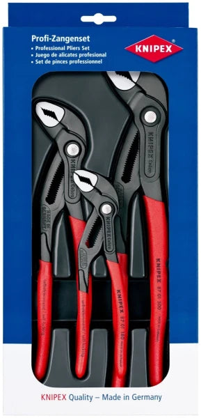 KNIPEX 00 20 09 V02 pliers set, plastic, red, 1.22 kg, 170 mm, 40 mm (170 x 370 x 40 mm / Red)