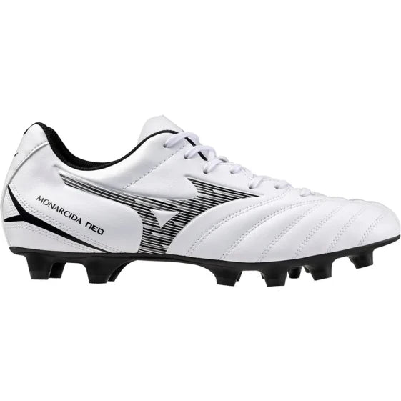 Mizuno Monarcida Neo III Select MD Football Boots (EU 46 / White / Black)