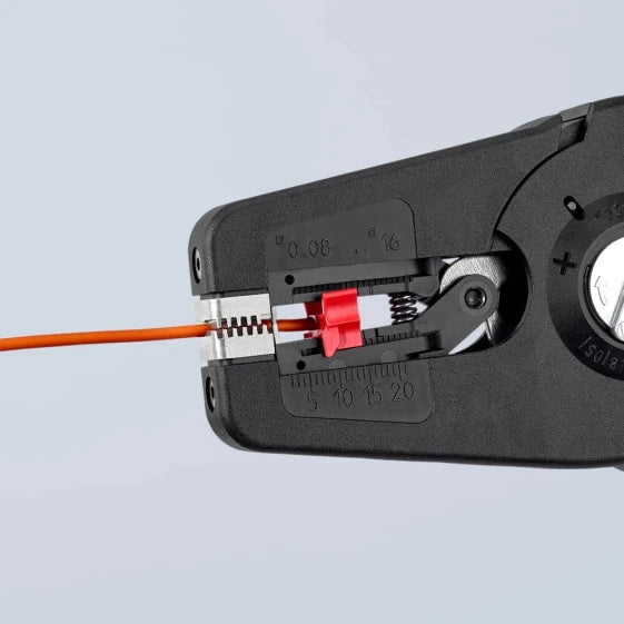 KNIPEX PreciStrip 16 Insulation Stripper (Red) — view 10