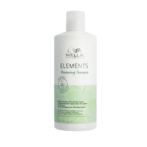 Wella ELEMENTS Sulfate-Free Gentle Renewing Shampoo for All Hair Types 500 ml (500 ml)