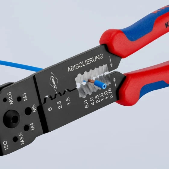 KNIPEX 97 32 240 Crimping Tool (Red) — view 2